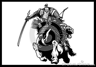 Mongolian warrior Stock Photo